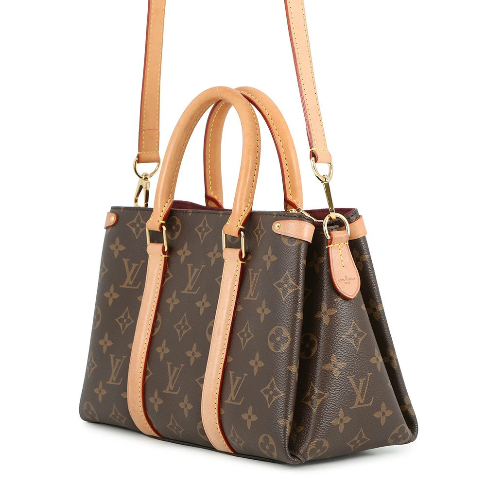 Louis Vuitton Shoulder Handbag Monogram Soufflot Brown